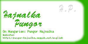 hajnalka pungor business card